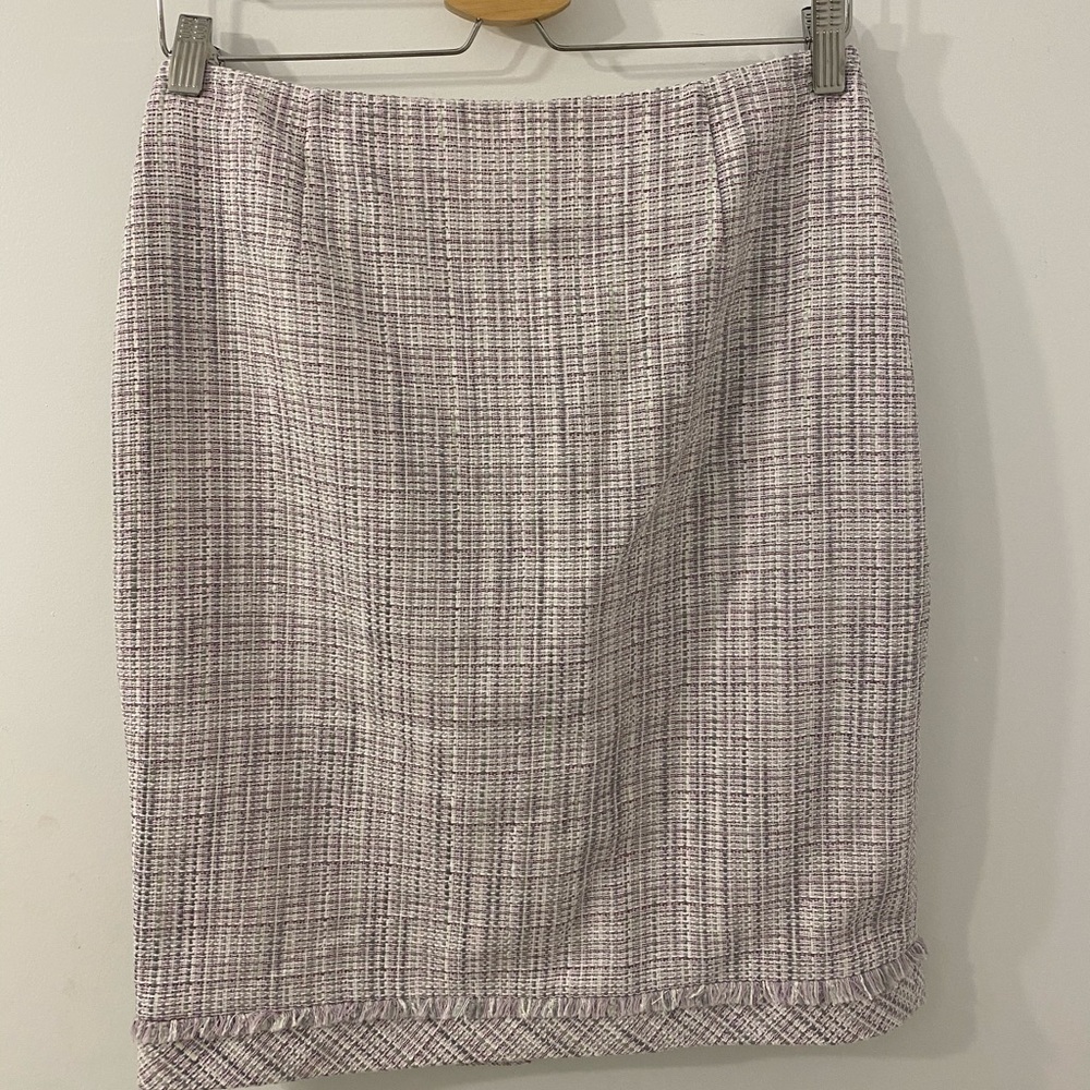 WHBM lavender tweed skirt